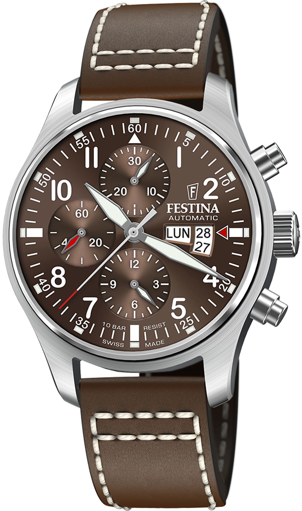 FESTINA Swiss Premium Pilot Watch Series Automatic Chronograph f20150_3 f20150/3